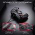 Redragon G710 Wired Gaming Controller - Dual Vibration Motors, Rapid Trigger, Ergonomic Design, 4 Programmable Keys, Customizable Macros, Adjustable Joystick Heights - Work for PC & Android & NS - Black